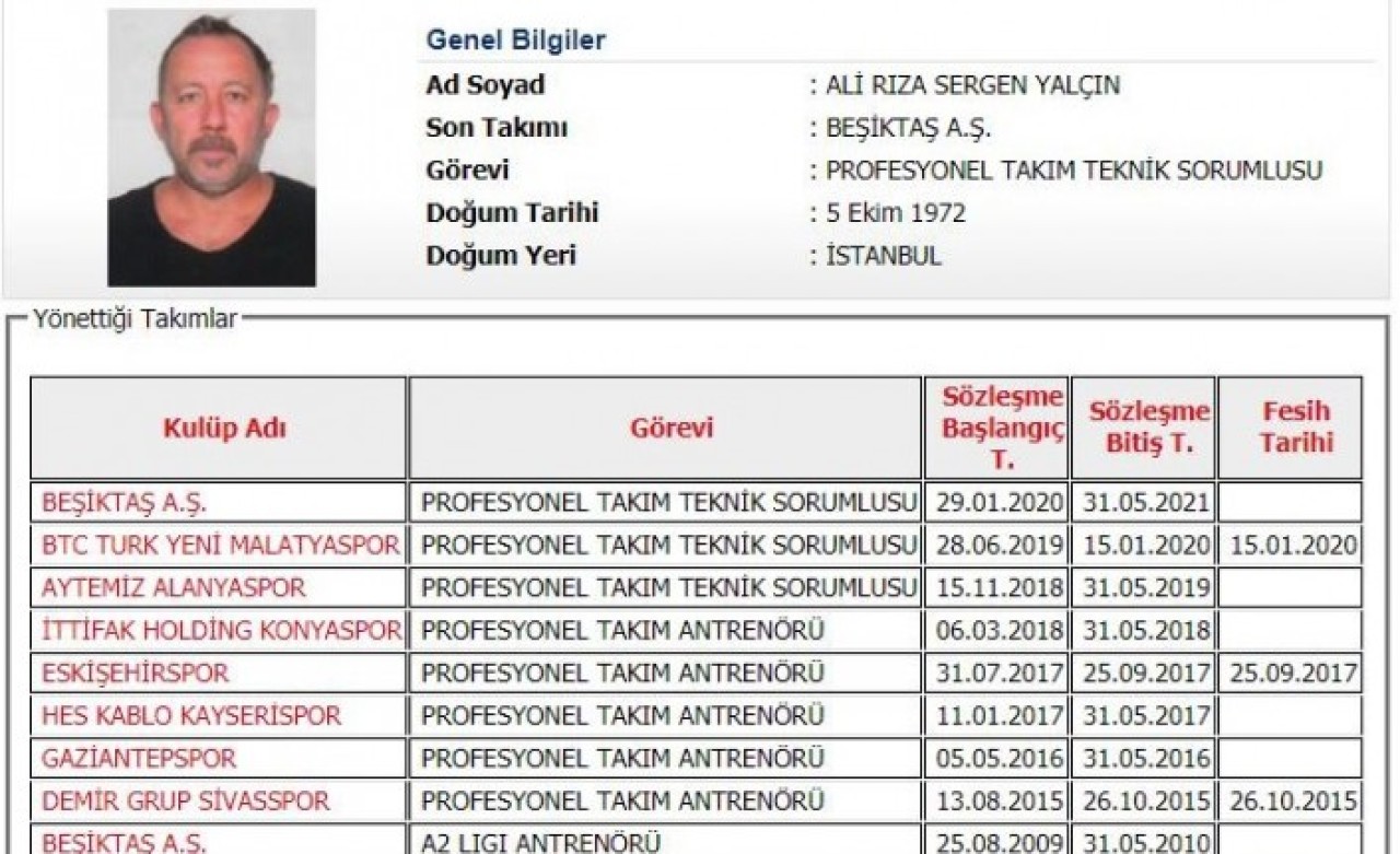 Sergen Yalçın Yarın 19.03'te Vodafone Park'ta