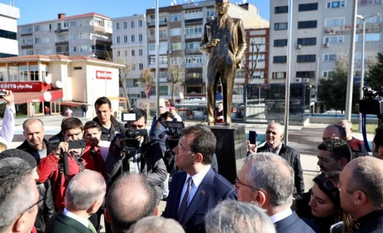 Atatürk heykelini beğenmeyen İmamoğlu talimatı verdi!