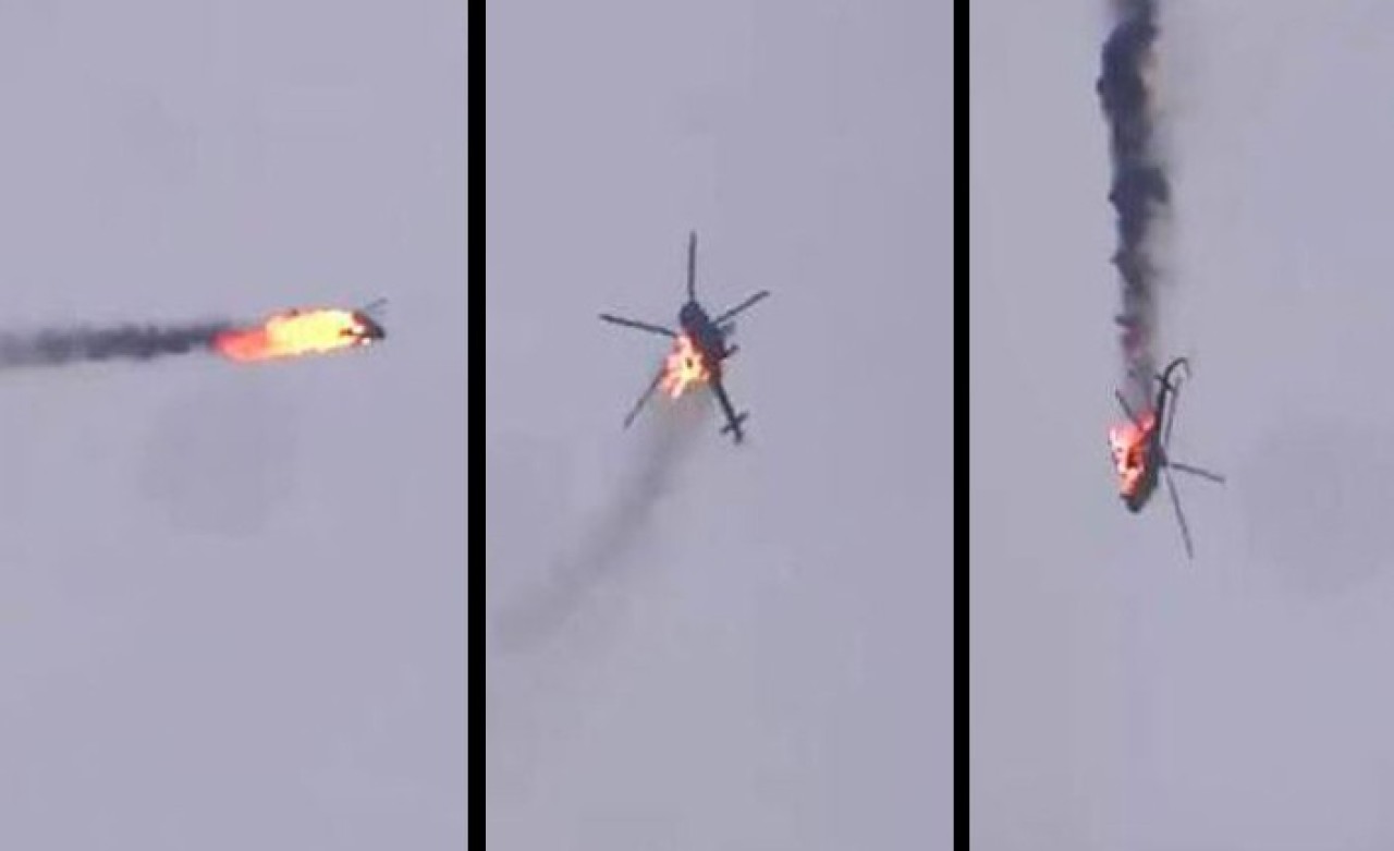 Esad rejimine ait helikopter düşürüldü!