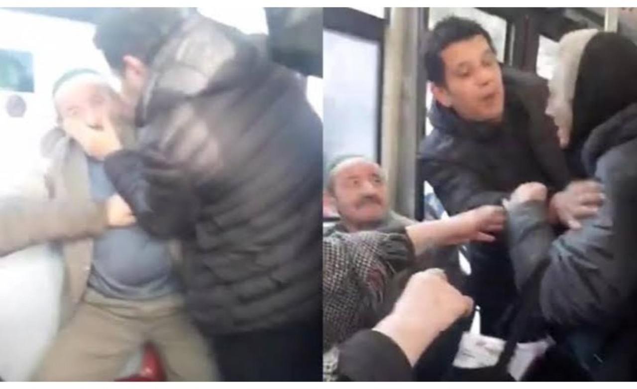 Otobüsteki Yaşlıların Kavgası Şoke Etti: Küfür ve Hakaretler Havada Uçuştu!