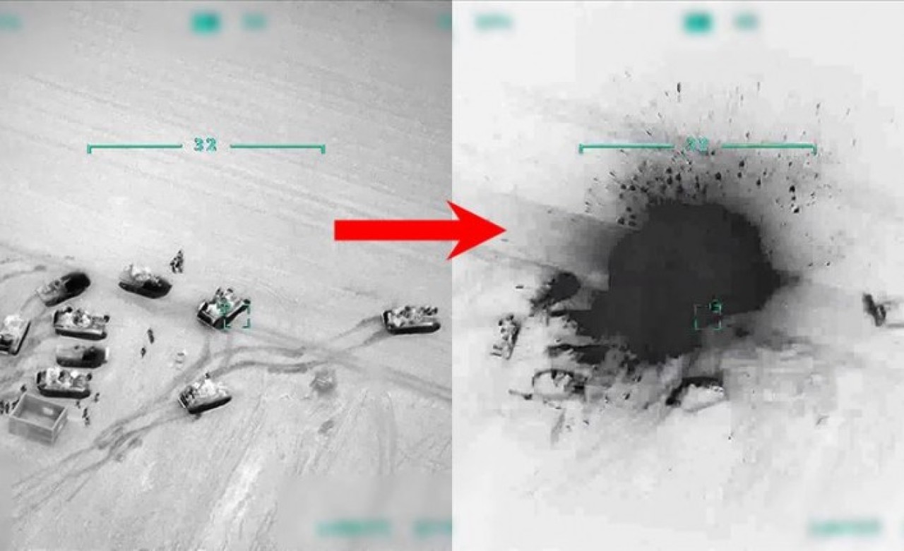 Rejim güçlerinin vurulma anı kameralara yansıdı