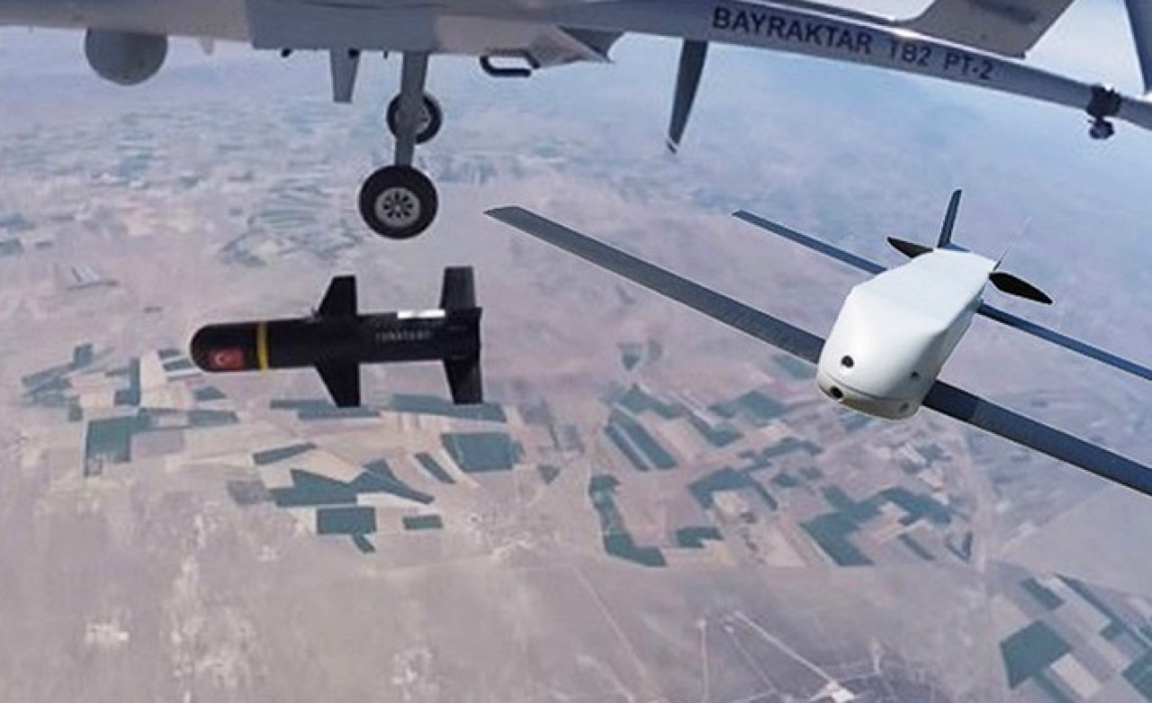 Bahar Kalkanı Harekatı'nda tarihi an: 20 adet SİHA birlikte havalandı!