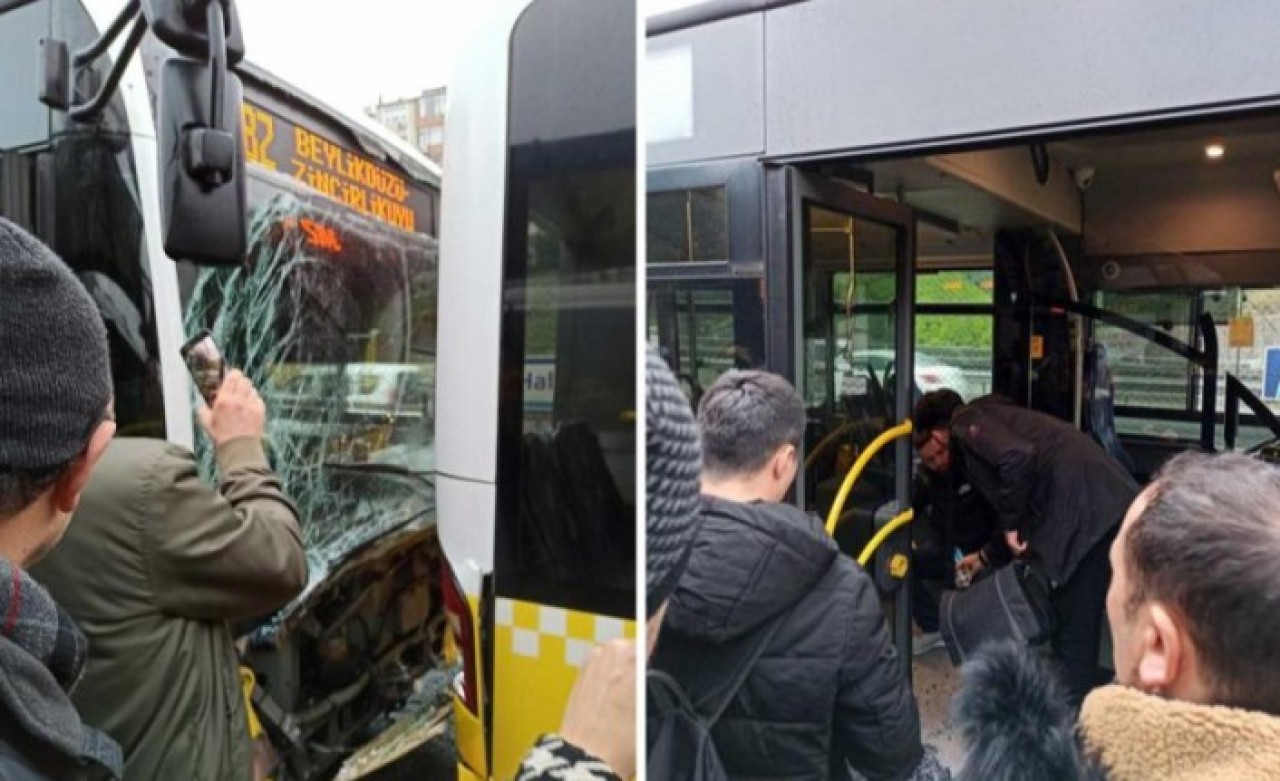 İstanbul Haliç Köprüsü'nde iki metrobüs çarpıştı: Çok sayıda yaralı var!