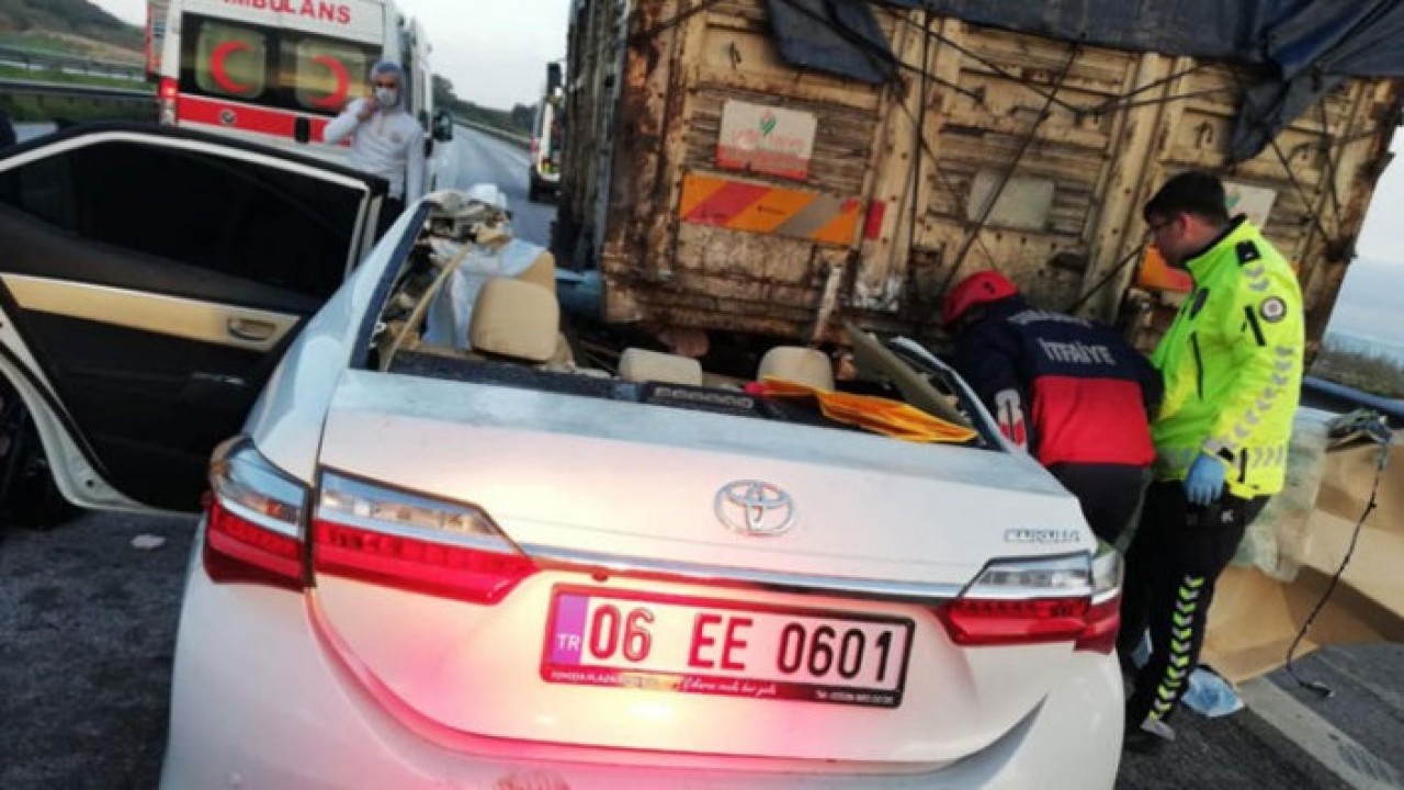 Korkunç kaza: 3 ölü,  2 ağır yaralı