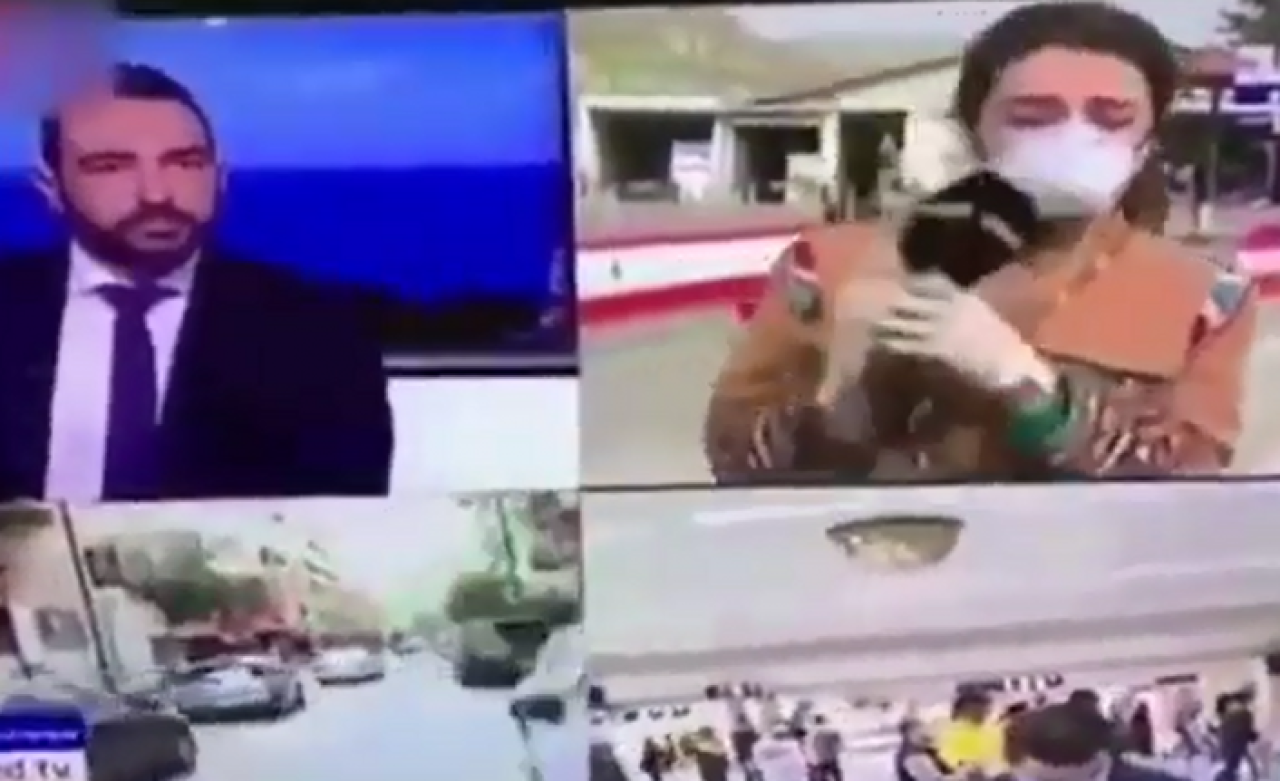 Muhabirin zor anları: Koronavirüs nedeniyle yere yığıldı!