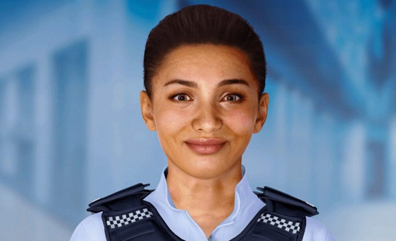 Yapay zeka polis göreve başladı: Gelenleri karşılıyor,  telefonları aktarıyor