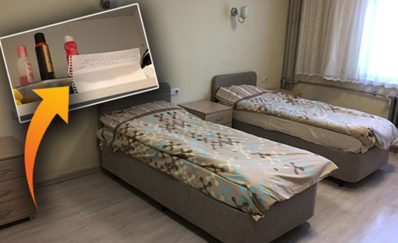 Yurttan çıkarılan öğrenci umreciye not bıraktı