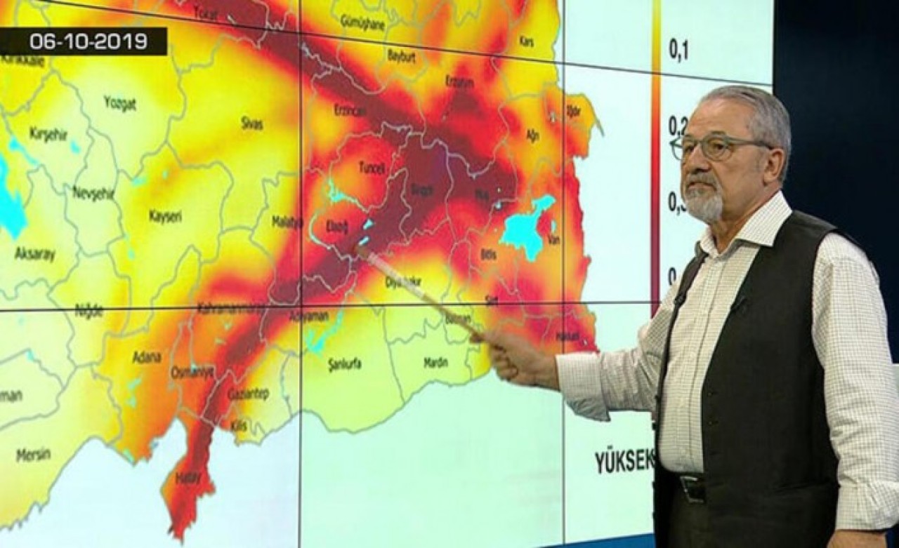 Elazığ depremini bilen Naci Görür,  bir yeri daha işaret etti