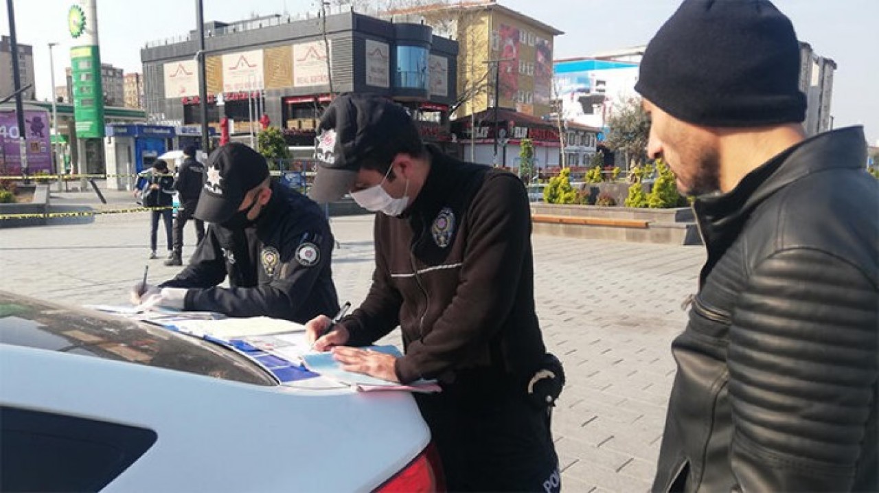 Sokağa çıkma yasağının ilk cezası bu vatandaşa kesildi