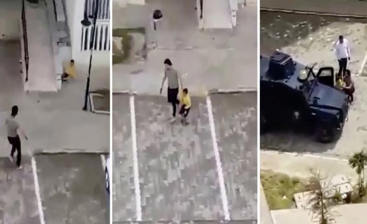 Çocukları silahla kovalayan polis açığa alındı!