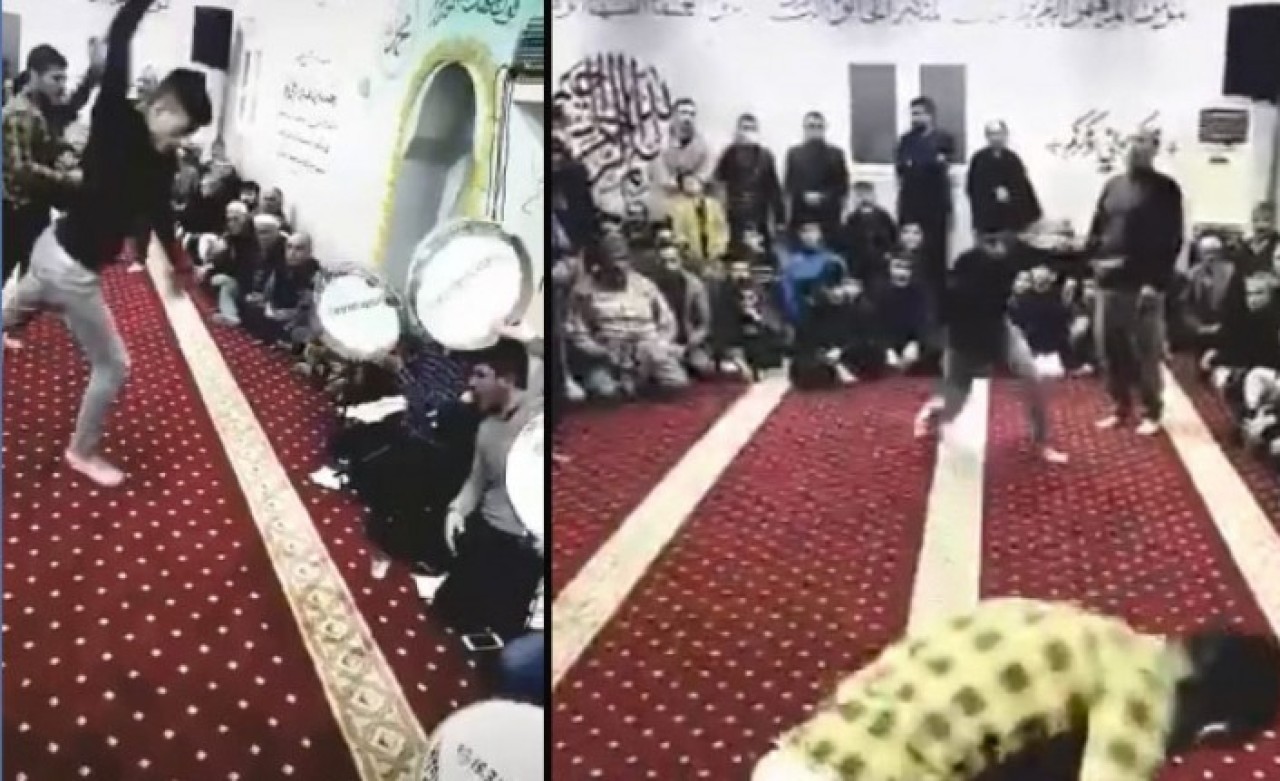 Burası Şanlıurfa: Koronavirüs salgını günlerinde dergahta toplu zikir yaptılar!