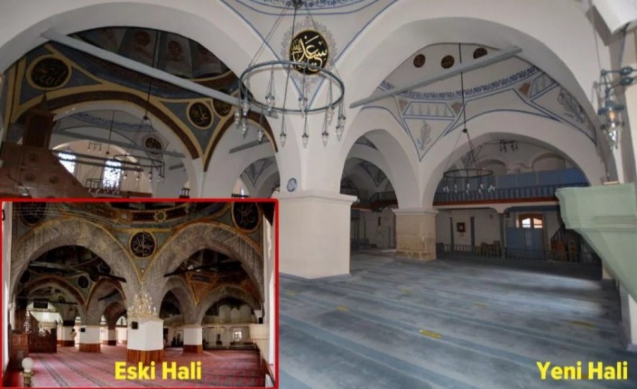 514 yıllık Nasrullah Camii'ne restorasyon yerine badana mı yapıldı?