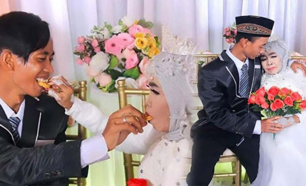 65 yaşındaki kadın evlat edindiği 24 yaşındaki gençle evlendi