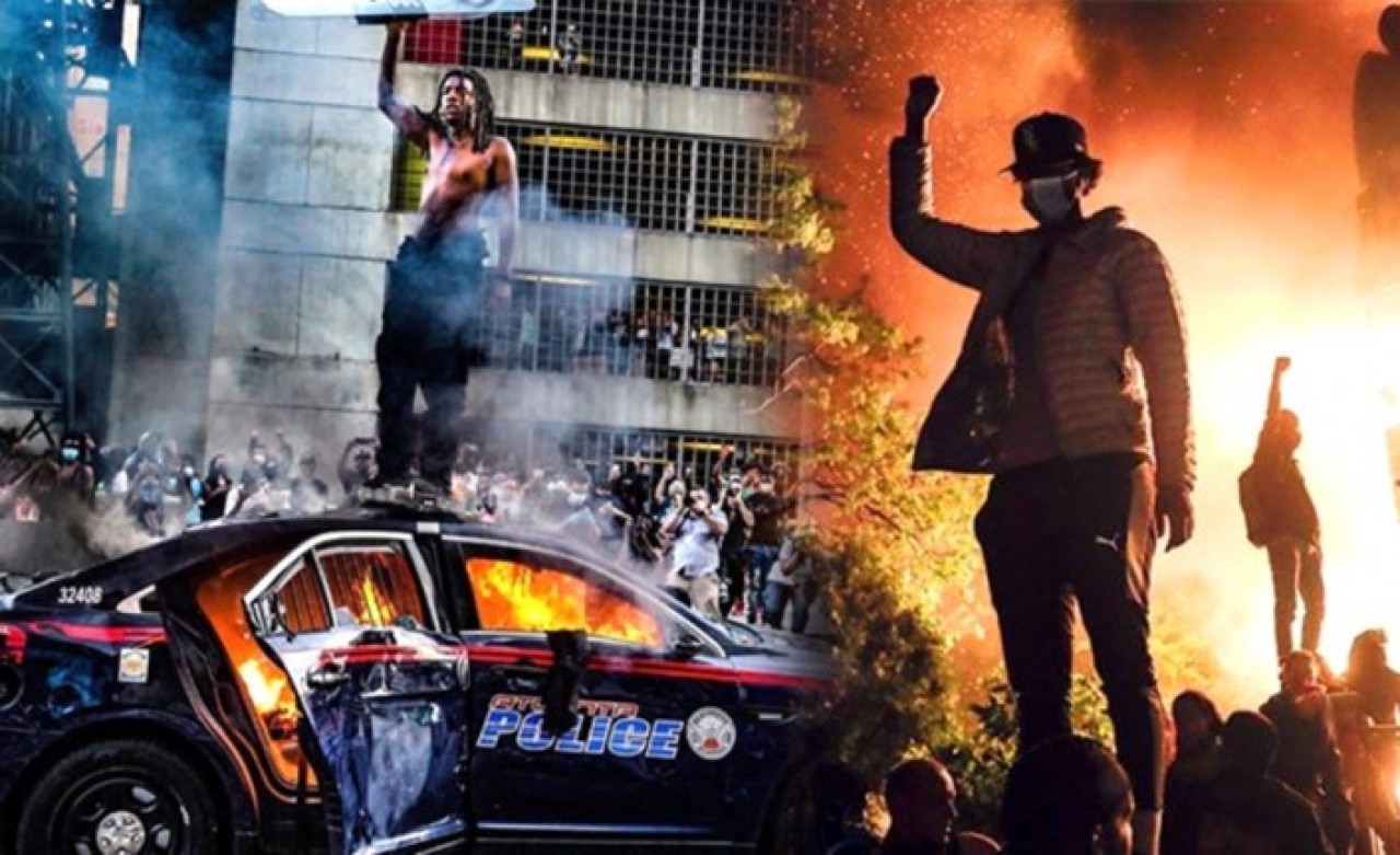 ABD yanıyor: Trump sığınağa saklandı