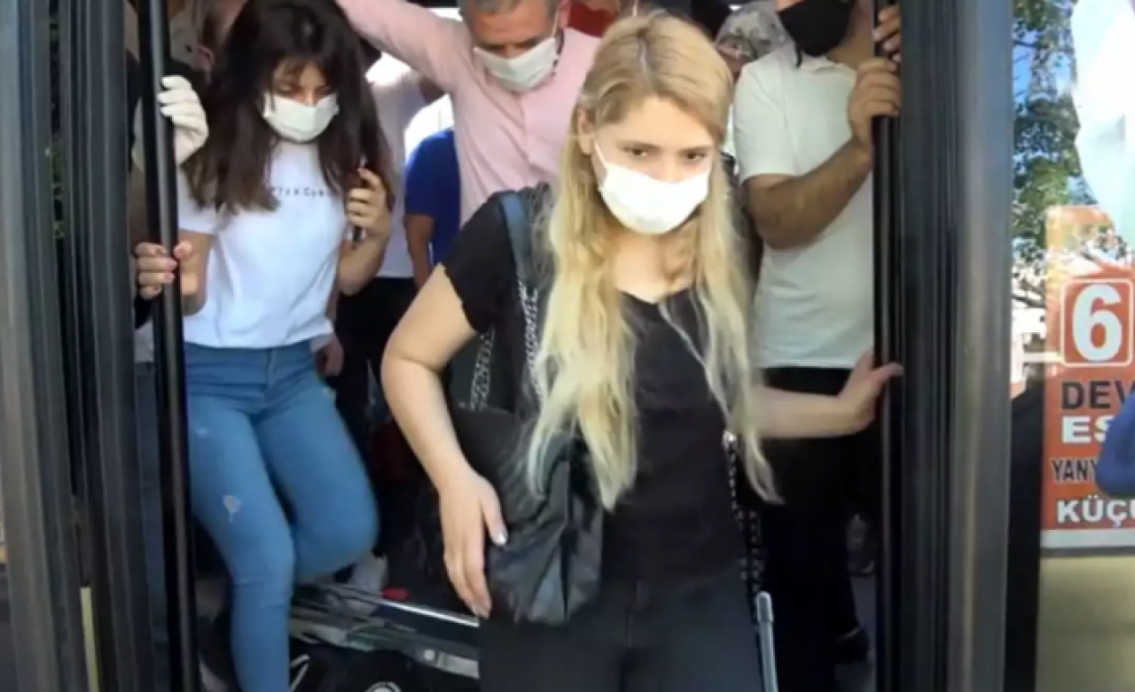 Aracında 14 yerine 37 yolcu taşıyan minübüs şoförü,  suçu polise attı