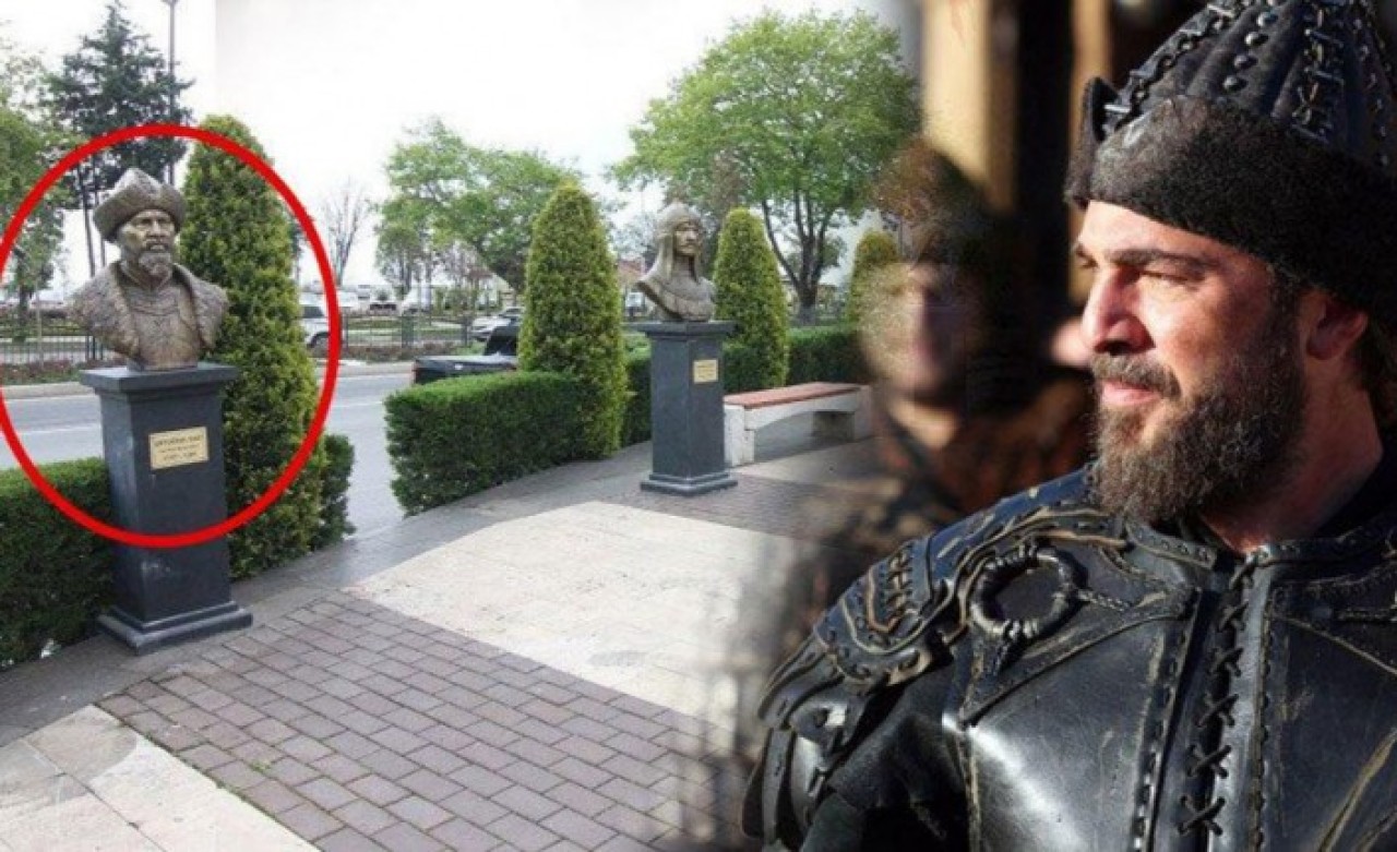 Ordu Büyükşehir Belediyesi,  Engin Altan Düzyatan’a benzetilen Ertuğrul Gazi büstünü kaldırdı!