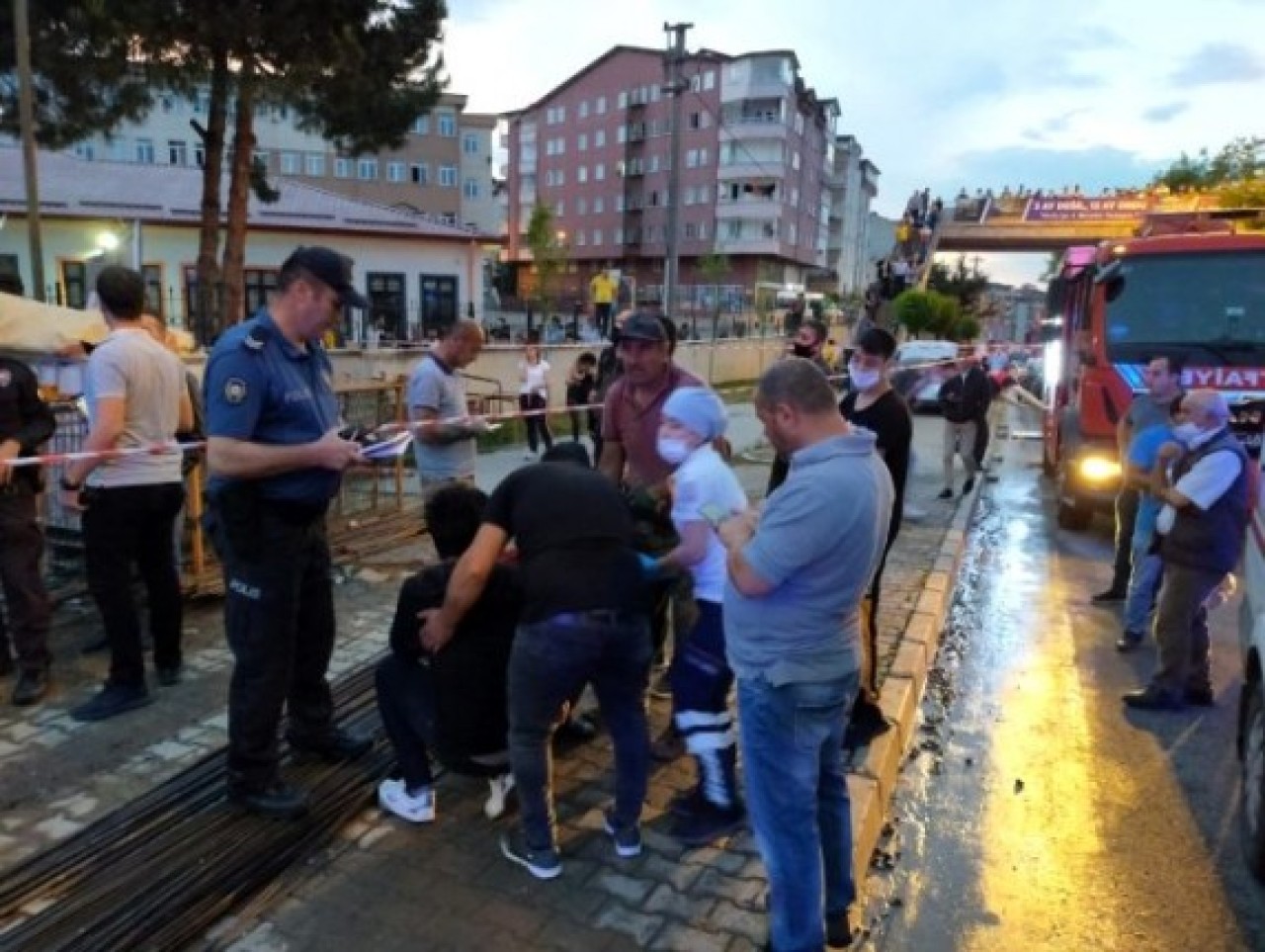 Ordu'da facia: Otel inşaatı çöktü