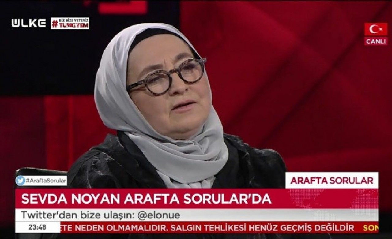 Televizyon programındaki sözleri nedeniyle Sevda Noyan için 6 yıl hapis cezası istendi