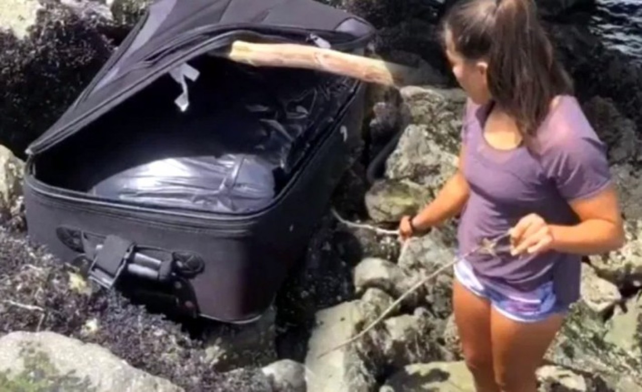Kayalıklarda TikTok videosu çeken gençlerin bulduğu valizden,  ceset parçaları çıktı!