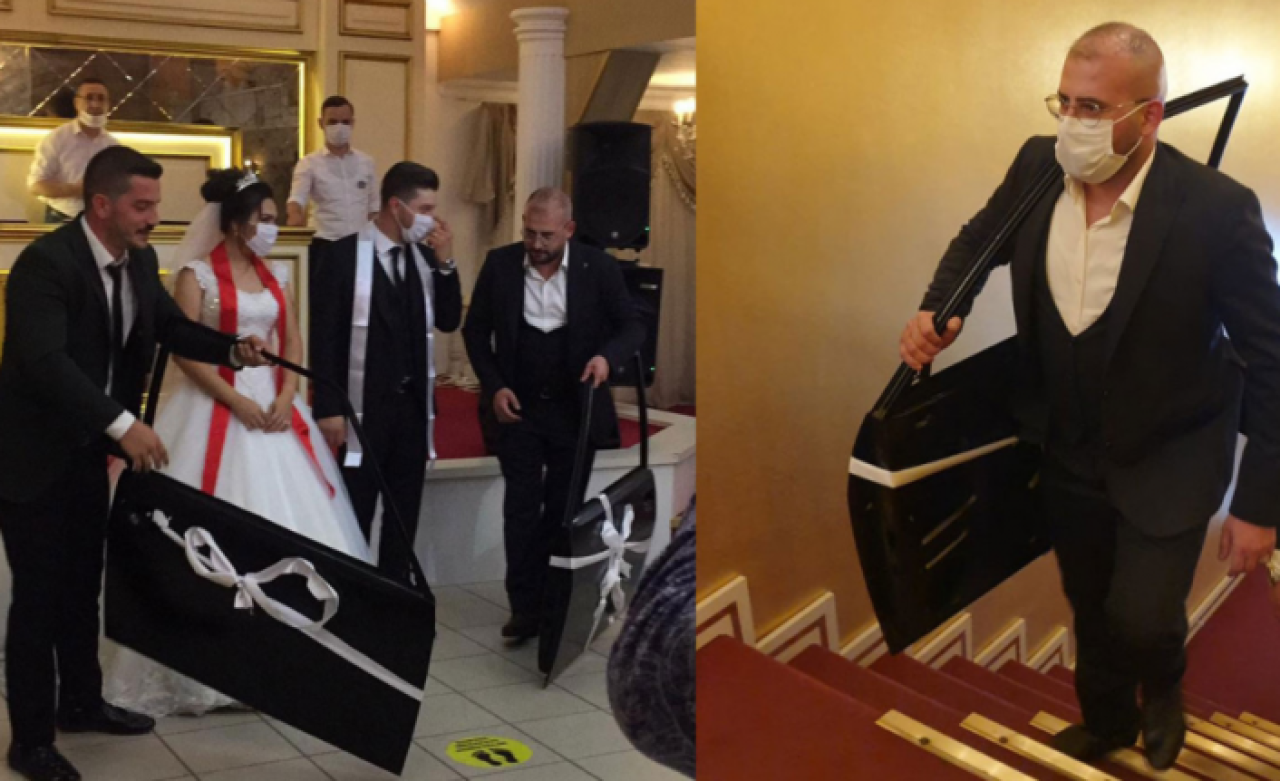 Otomobil tutkunu gence düğününde ilginç hediye: Görenler inanamadı!