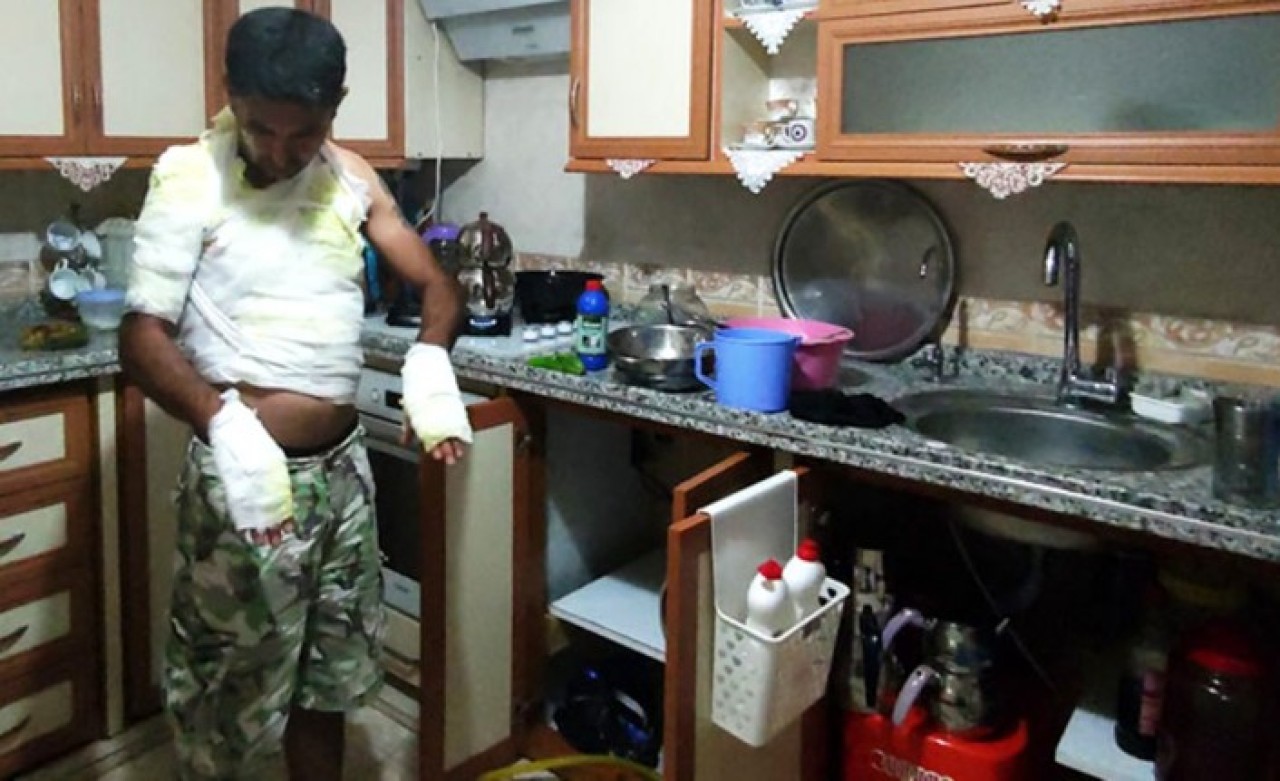 Tıkanan lavaboyu açmak isteyen bir kişi canından oluyordu