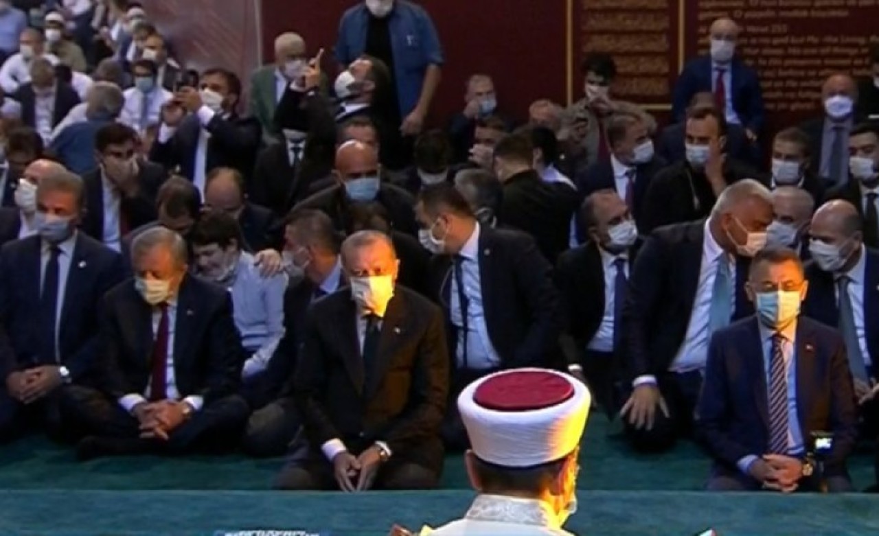 86 yıl sonra bir ilk: Ayasofya Camii'nde tarihi anlar!