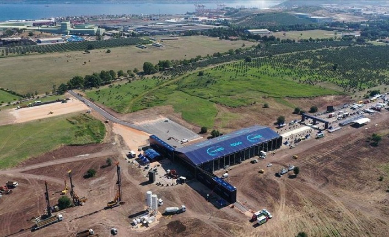 'Türkiye'nin Otomobili'nin üretileceği alan havadan görüntülendi