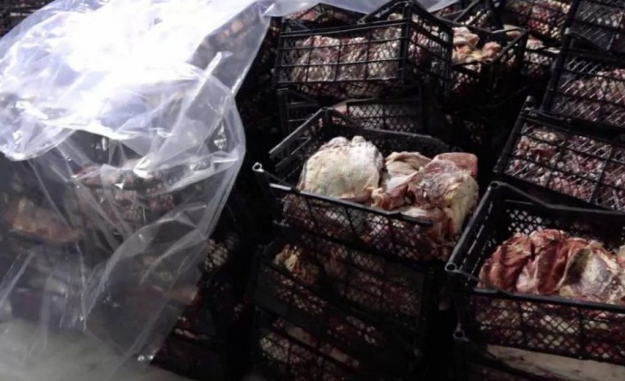 Adana'da 38 ton 920 kilo kokmuş kaçak et ele geçirildi