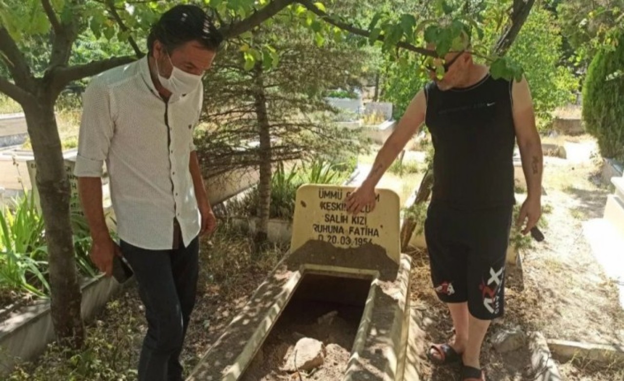 Ankara'da mezarlığa gidenler,  gördükleri manzarayla şoke oldu