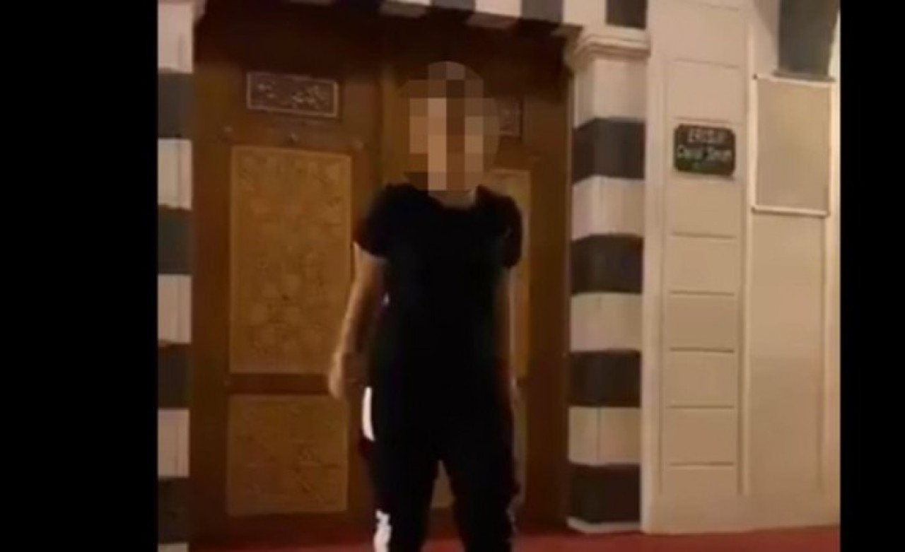 Camide video çekip,  TikTok'ta yayınlayan kadın gözaltına alındı