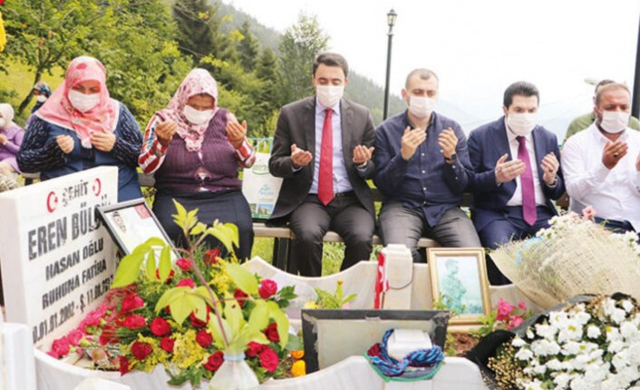 Cumhurbaşkanı Erdoğan,  Eren Bülbül'ü şiirle andı