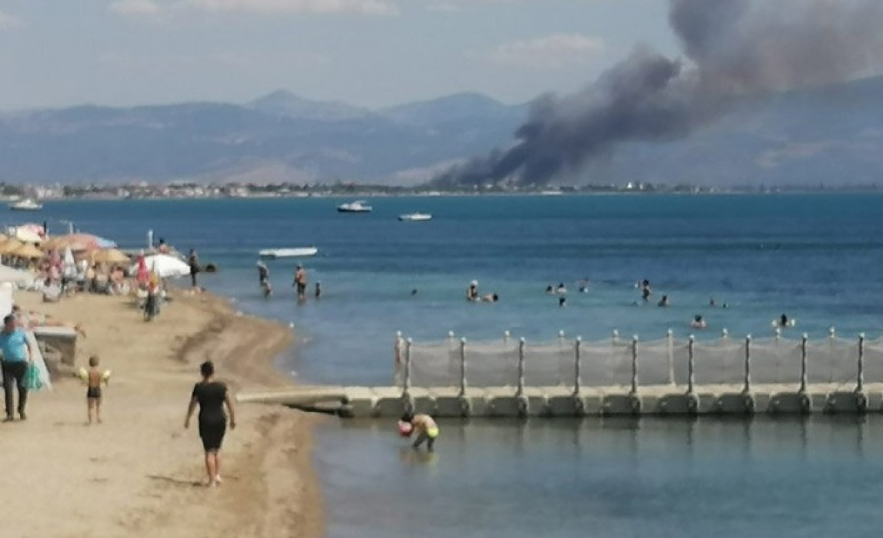 Deniz manzaralı bir orman yangını daha: Bu kez Edremit'te