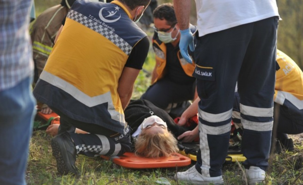 Ellerini dezenfekte etmek isteyen sürücü ölümden döndü!