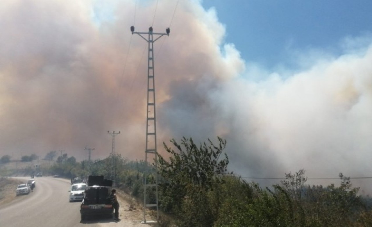 Kozan'da orman yangını köylere sıçradı: Evler alev aldı