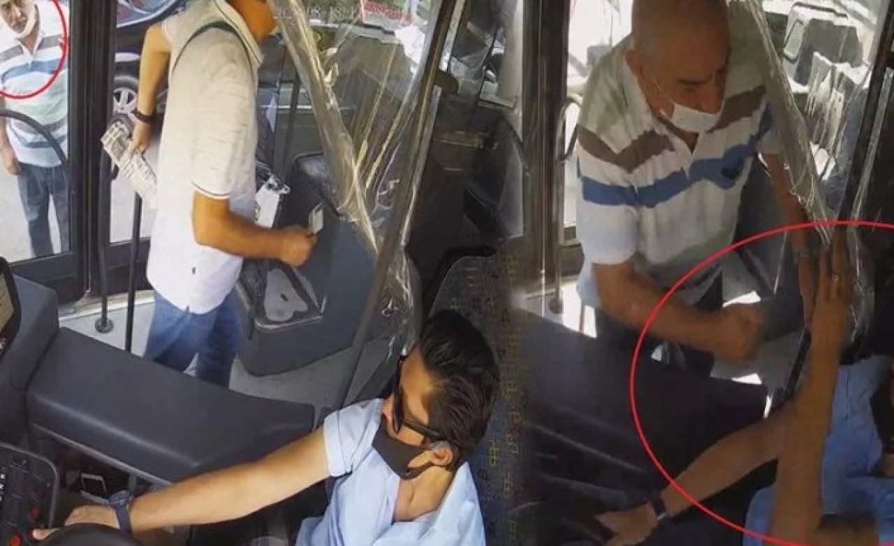 Maske uyarısı yapan otobüs şoförü İsmail Alay'a yumruk!