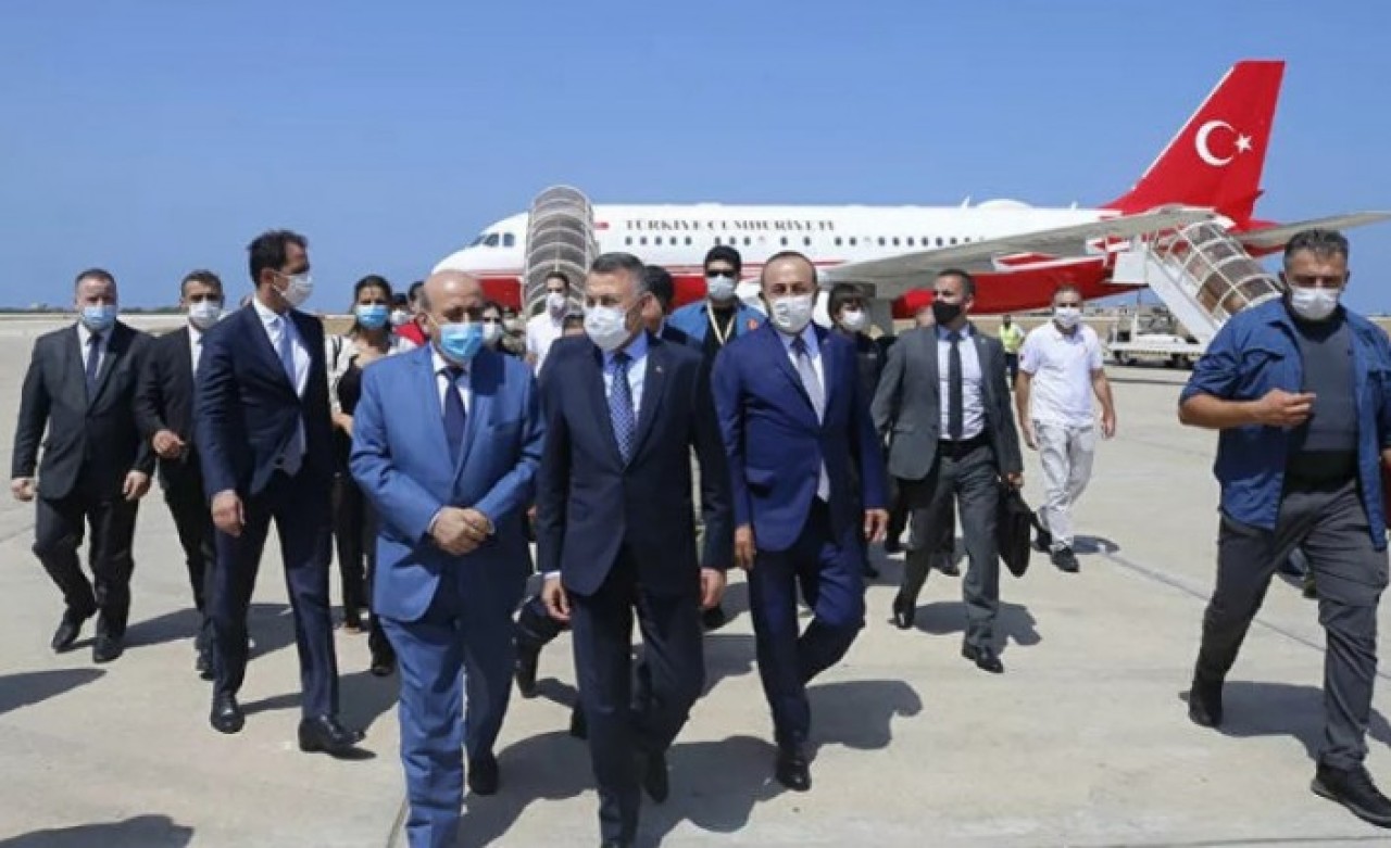 Oktay ve Çavuşoğlu'ndan Lübnan'a destek ziyareti