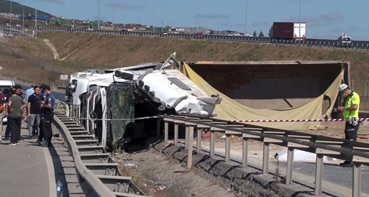 Şile yolunda kamyon kazası: Yasin Çelik öldü