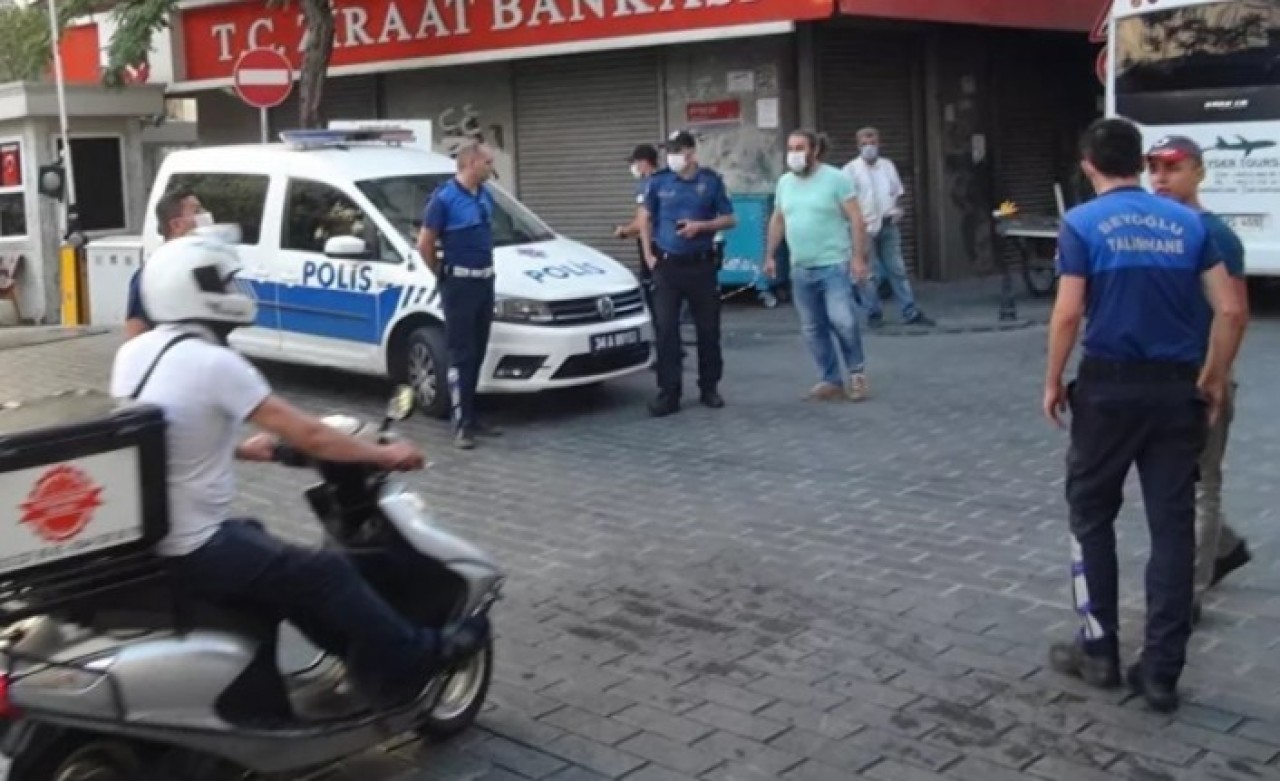 Taksim'de tartıştığı kardeşini tinerle yaktı