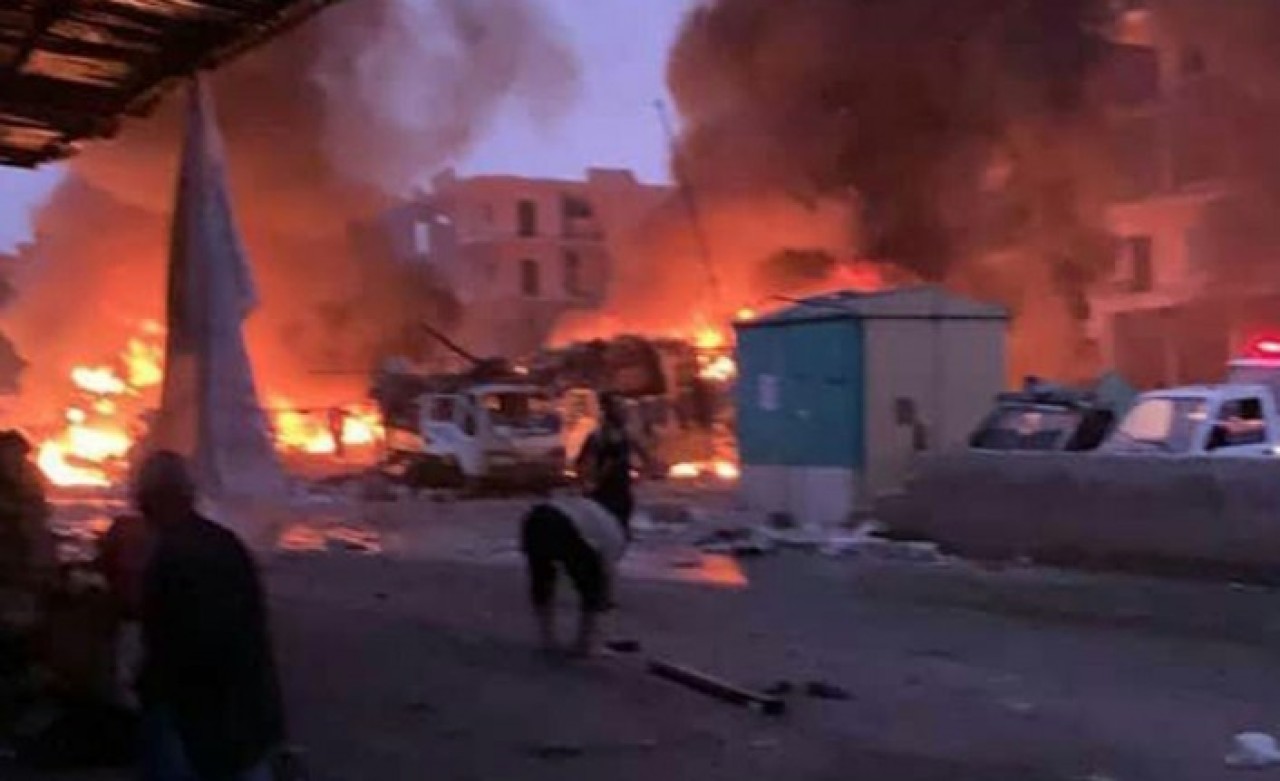 Afrin'de bombalı araç patladı: 5 ölü,  22 yaralı