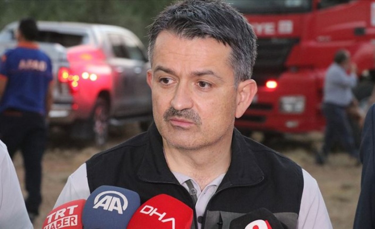 Bakan Pakdemirli'den orman yangınlarıyla ilgili açıklama: 3 yerde sürüyor