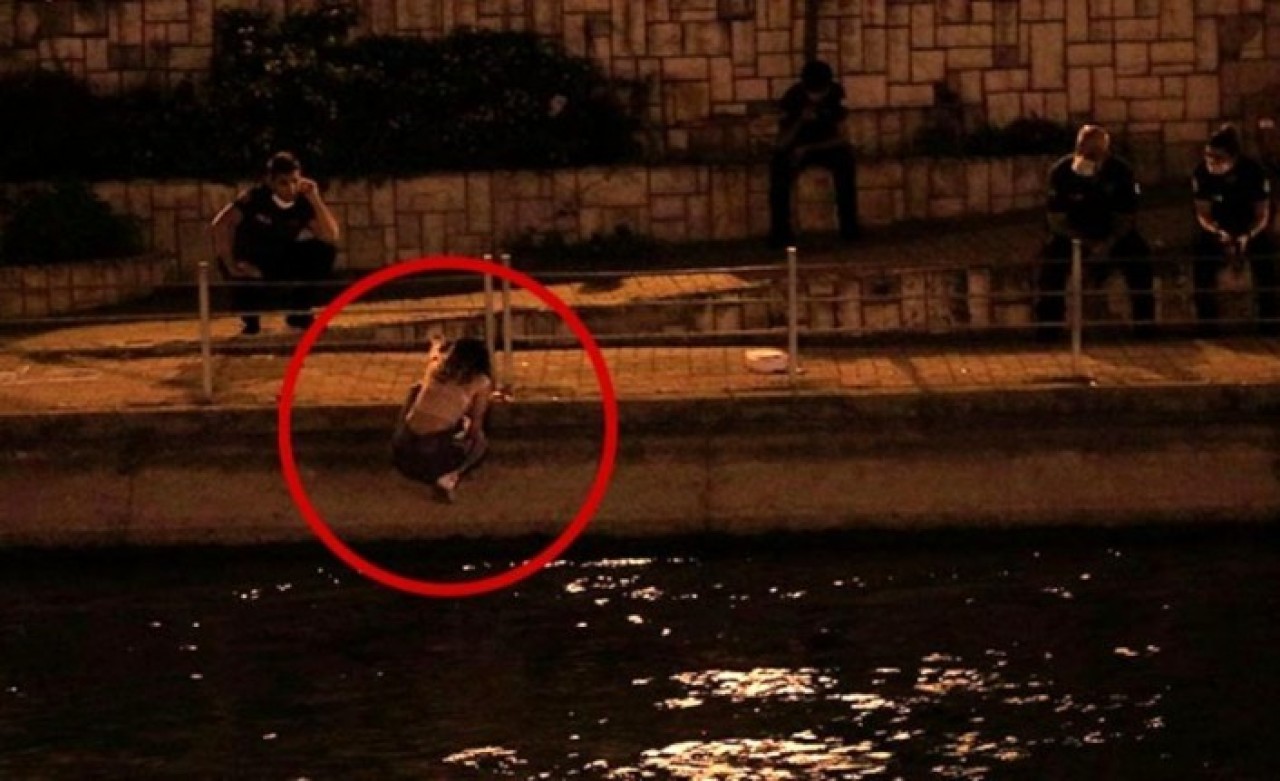 Genç kadın para için sulama kanalında intihara kalkıştı