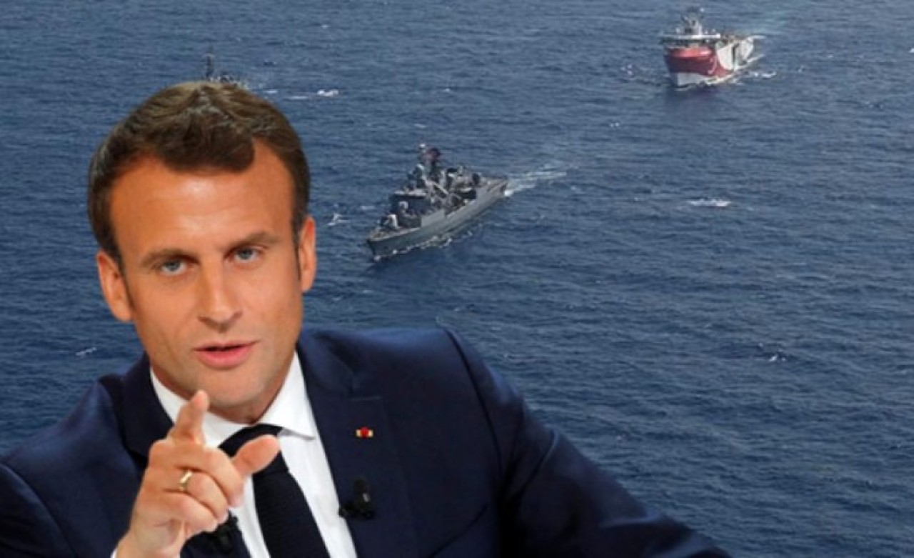 Gerginliği tırmandıran iki yüzlü Fransa'dan Türkiye'ye küstah Doğu Akdeniz tehdidi!