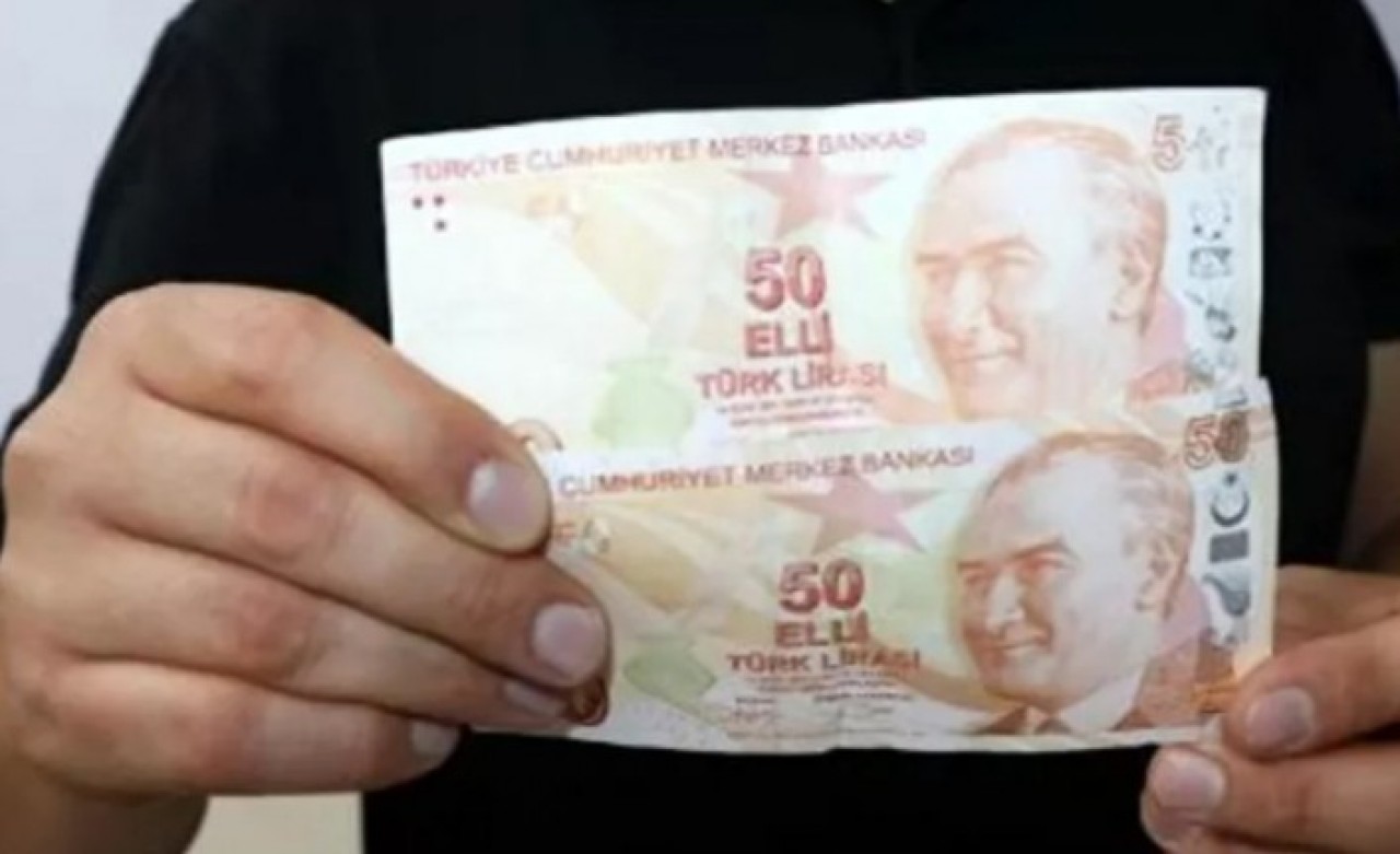 Hatalı basılan 50 lira için 50 bin TL istiyor