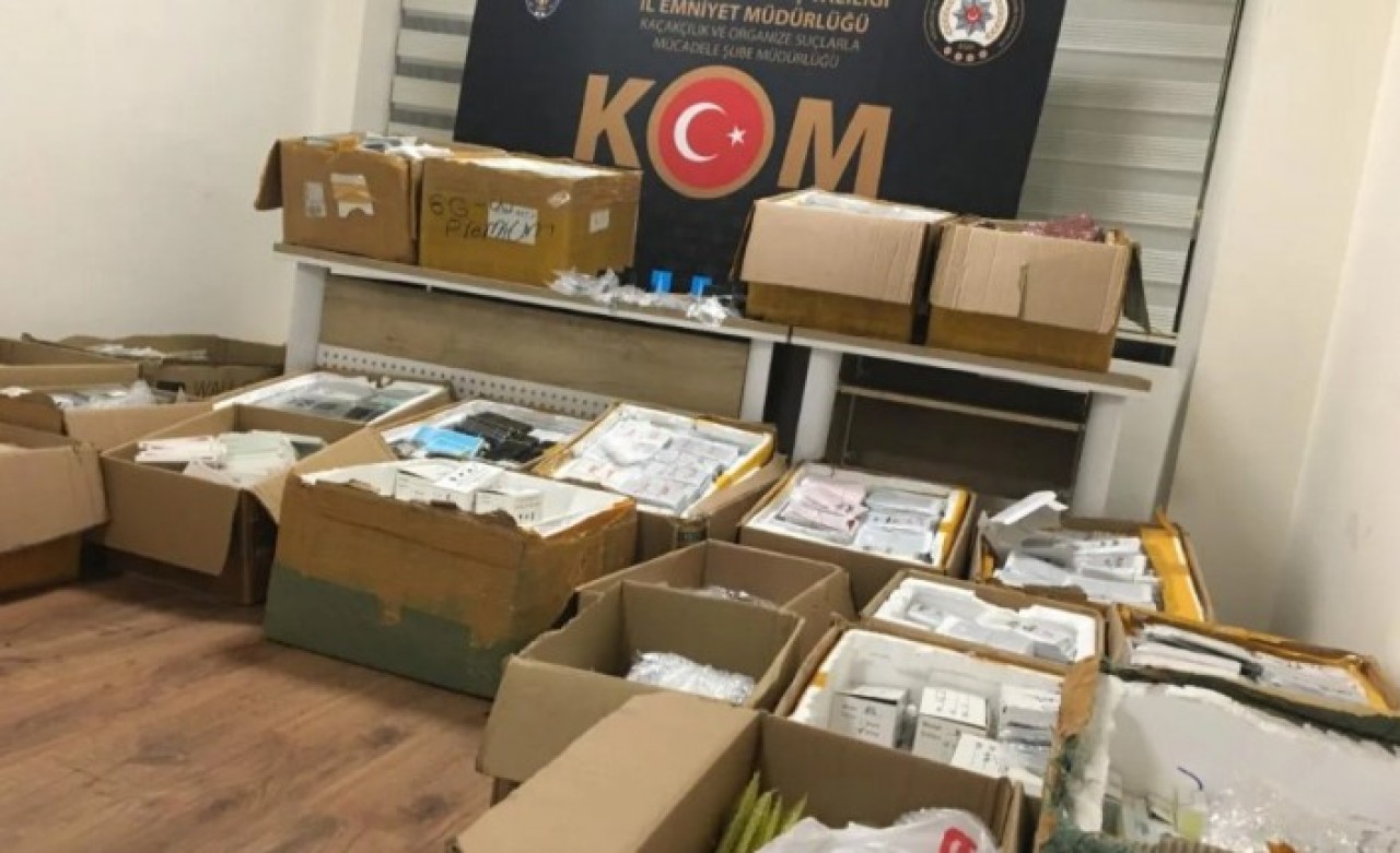 Kahramanmaraş'ta telefon operasyonu: Değeri 5 milyon lira