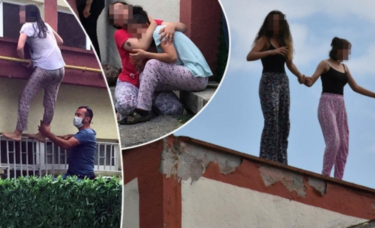 Samsun'daki çocuk yuvasında dehşete düşüren anlar: Çatıya çıkıp intihara kalkıştılar!