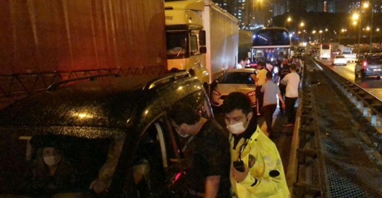 TEM’de 28 araç birbirine girdi