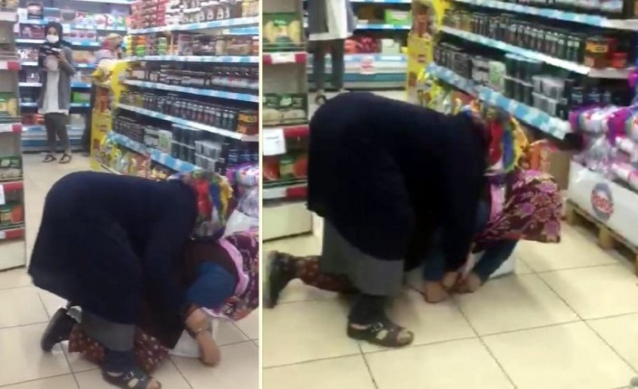 A101 marketlerinde utandıran anlar: İki kadın düdüklü tencere için birbirlerini dövdü!