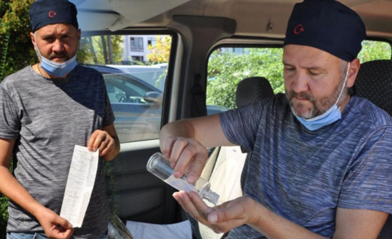 Kolonya süren Mehmet Kabataş ehliyetinden oldu