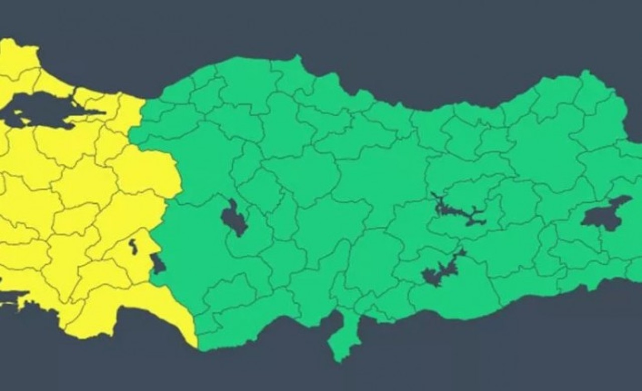 Meteoroloji'den birçok il için 'sarı' uyarı