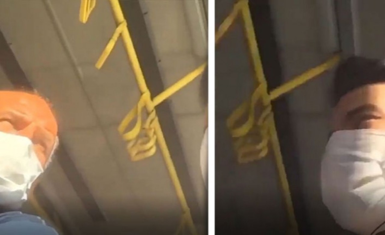 Ne kavga ne de tartışma yaşandı: Tek bir sözüyle yaşlı adama maskeyi böyle taktırdı